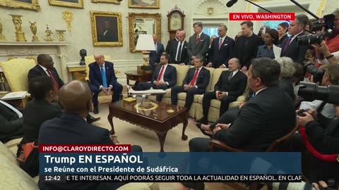 EN VIVO Y EN ESPAÑOL: Trump se reúne con el presidente de Sudáfrica