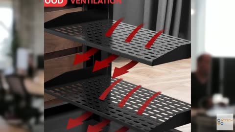 Pyle 2-Pc 1U Server Rack Shelf, Vented Shelves for Good Air Circulation, Cantile