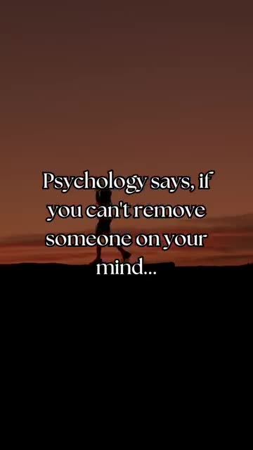 If you can't remove someone from your mind then follow this❤️