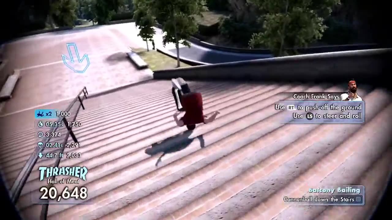 Skate 3 - Hall of Meat - Balcony Bailing - Killed It