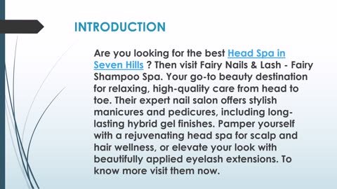 Fairy Nails & Lash - Fairy Shampoo Spa- The best Eyelash Extensions in Seven Hills.
