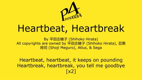 Heartbeat, Heartbreak - Persona 4
