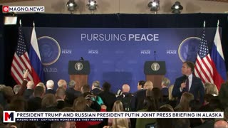 🇺🇸|🇷🇺 President Trump and President Putin Press Briefing After 'Pursuing Peace' Summit in Alaska [LIVE]