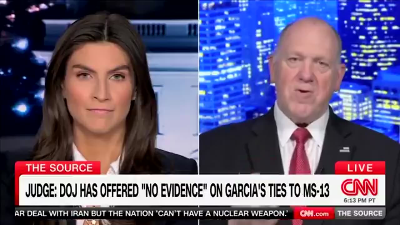 Tom Homan Shuts Down Kaitlan Collins: "Judges, Cops, ICE All Agree Kilmar Abrego Garcia Is MS-13"