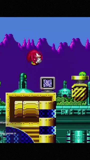 Unlike Sonic, he doesn't chuckle - He wall clips!