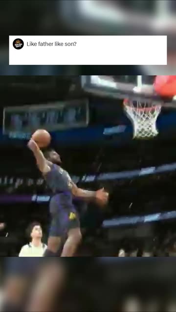 A Rare NBA Moment for the James Family