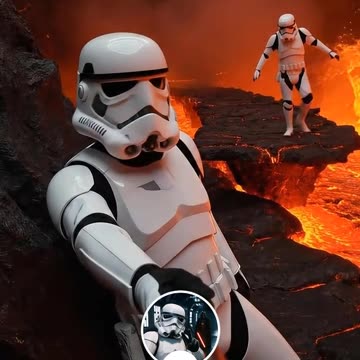Stormtrooper shenanigans 🤣 #stormtrooper #stormtroopervlog #stormtrooperpov #aivlog #aipov #starwars