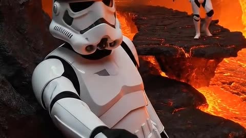 Stormtrooper shenanigans 🤣 #stormtrooper #stormtroopervlog #stormtrooperpov #aivlog #aipov #starwars