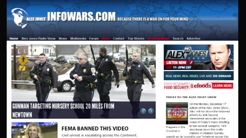 The Alex Jones Show - December 17, 2012