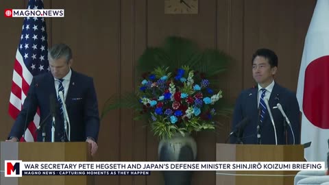 🇺🇸|🇯🇵 WAR Secretary Pete Hegseth & Japan’s Defense Minister Shinjirō Koizumi Press Briefing [LIVE]
