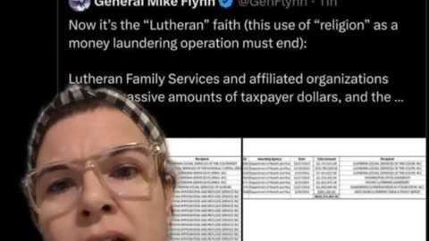 Lutheran Family Services | DOGE 🤔 (Money Laundering?) She parrots propaganda at the end so.. 🤷‍♂️