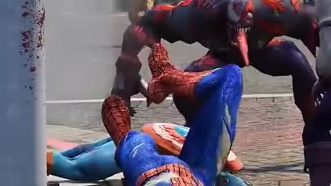 Iron man save spider man