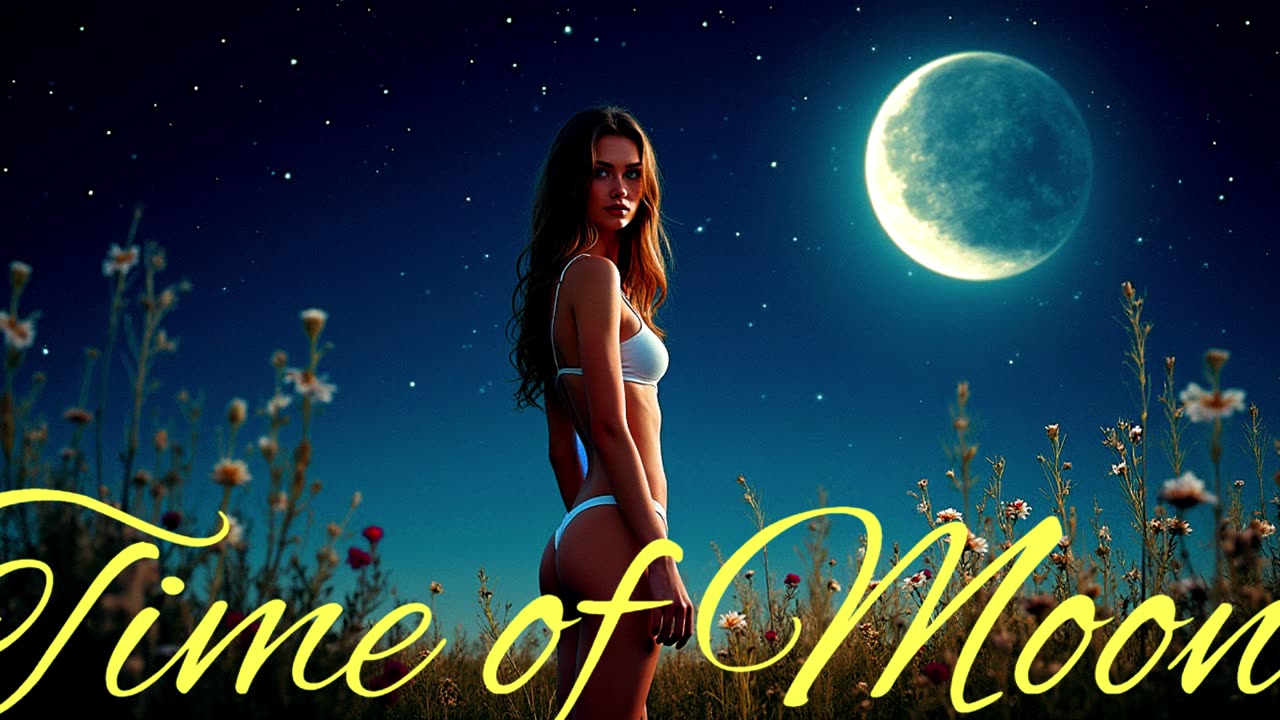 Electronic Music. Song Time of the Moon.