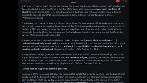 Catholics don’t even believe the early church fathers