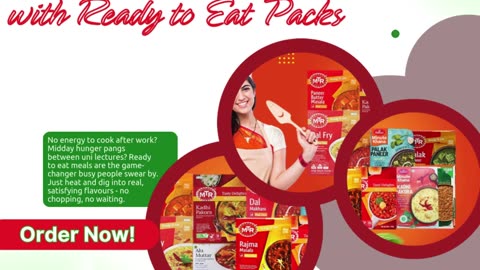 Meals Sorted in Minutes with Ready to Eat Packs