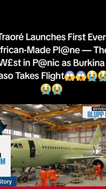 President Ibrahim Traore Launched Burkina Faso First ever aircraft #africa