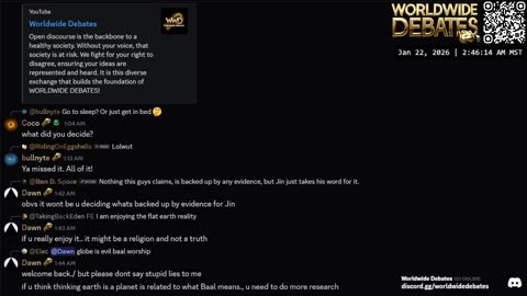 0300 WIDESTREAM - Widestream Debates - YouTube/Twitch/Rumble