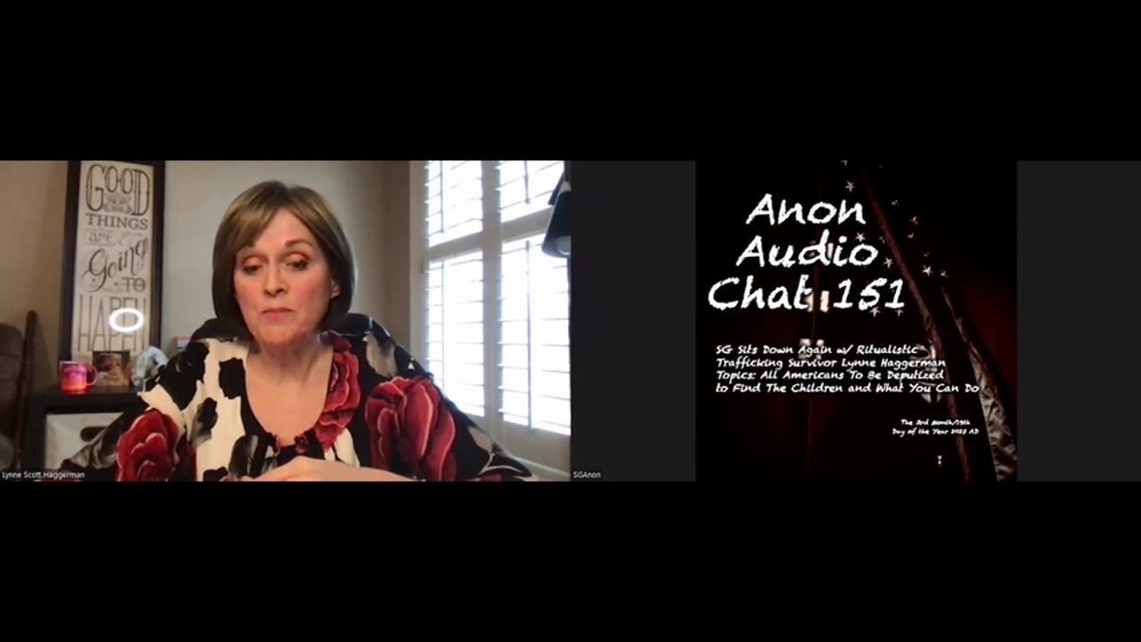 SG AUDIO CHAT 151 with Trafficking and Torture Survivor Lynne Haggerman...(3-19-25)