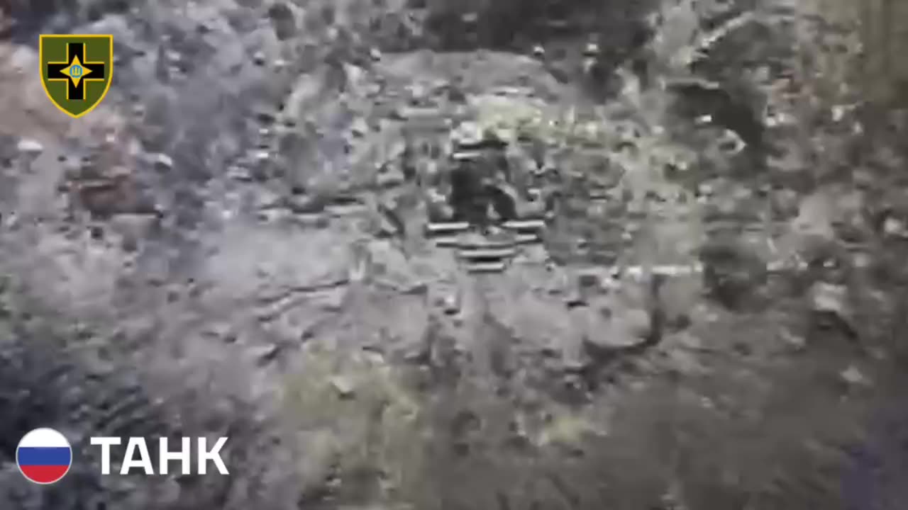 Russian Tank Eats a Drone And Throws a Track Kicking Off An Absolutely Insane Ambush