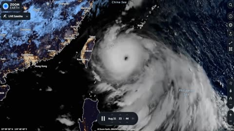 Miran Rubin - Super Typhoon Hinnamnor (Henry) 2022 - Zoom Earth | Live Hurricane Tracker (Deo 3)