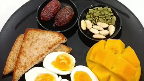 6 Different healthy & high protein breakfast plate ideas.