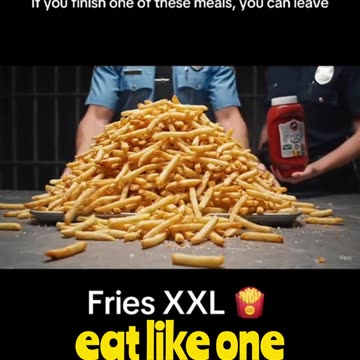 Eat XXL Fries Or Deathrow #fries #eating