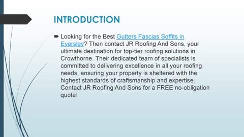 Best Gutters Fascias Soffits in Eversley