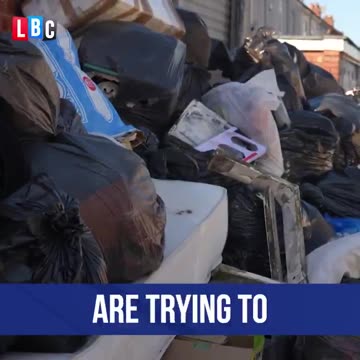 LBC's @TomSwarbrick1 visits Birmingham & its rubbish strewn streets, he visits a halal butchers.