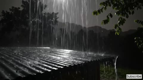 Rain on a Forest House at Night | Relaxing Nighttime Rainfall for Sleep 🌲💧ASMR