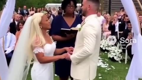 Cat Crashes the Wedding and Steals the Bride’s Wig! 😂