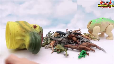 Small Mammoth Emerged from the Megalodon's Head to Search for Food