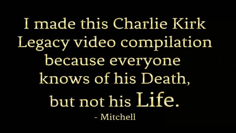 Charlie Kirk Legacy (09-10-25)