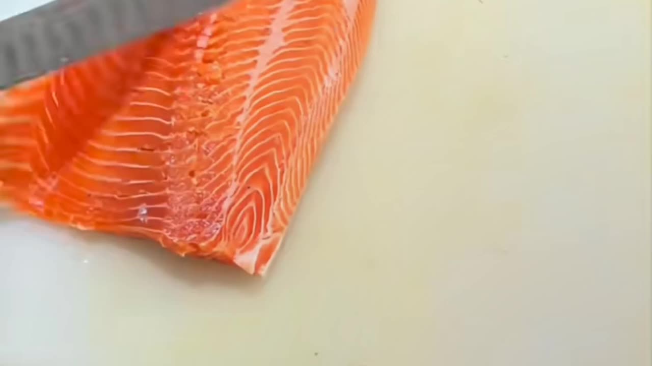 Cleaning salmon