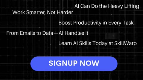 Ease Your Work with AI | Learn Smarter Skills with SkillWarp
