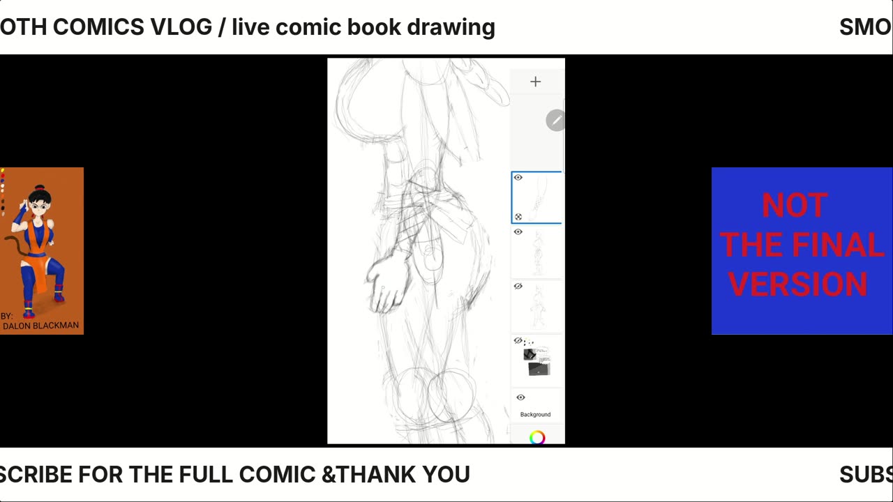 LIVE COMIC BOOK DRAWING