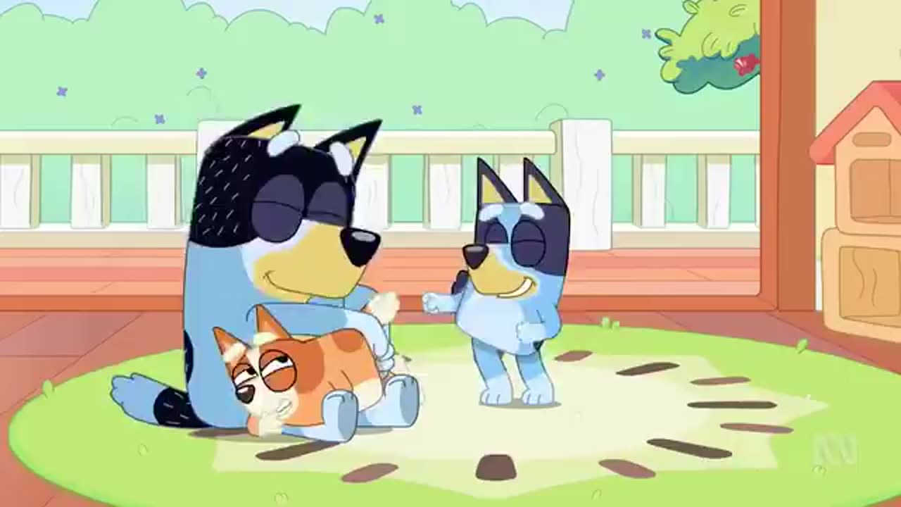 Bluey: Butt bongos scene (playful spanking)