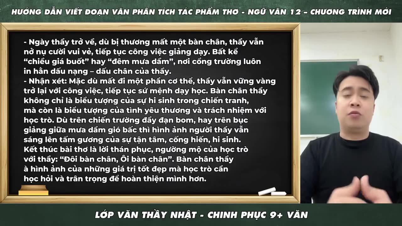 117 HƯỚNG DẪN VIẾT ĐOẠN VĂN 200 CHỮ PHÂN TÍCH ĐÁNH GIÁ MỘT TÁC PHẨM THƠ - NGỮ VĂN 12