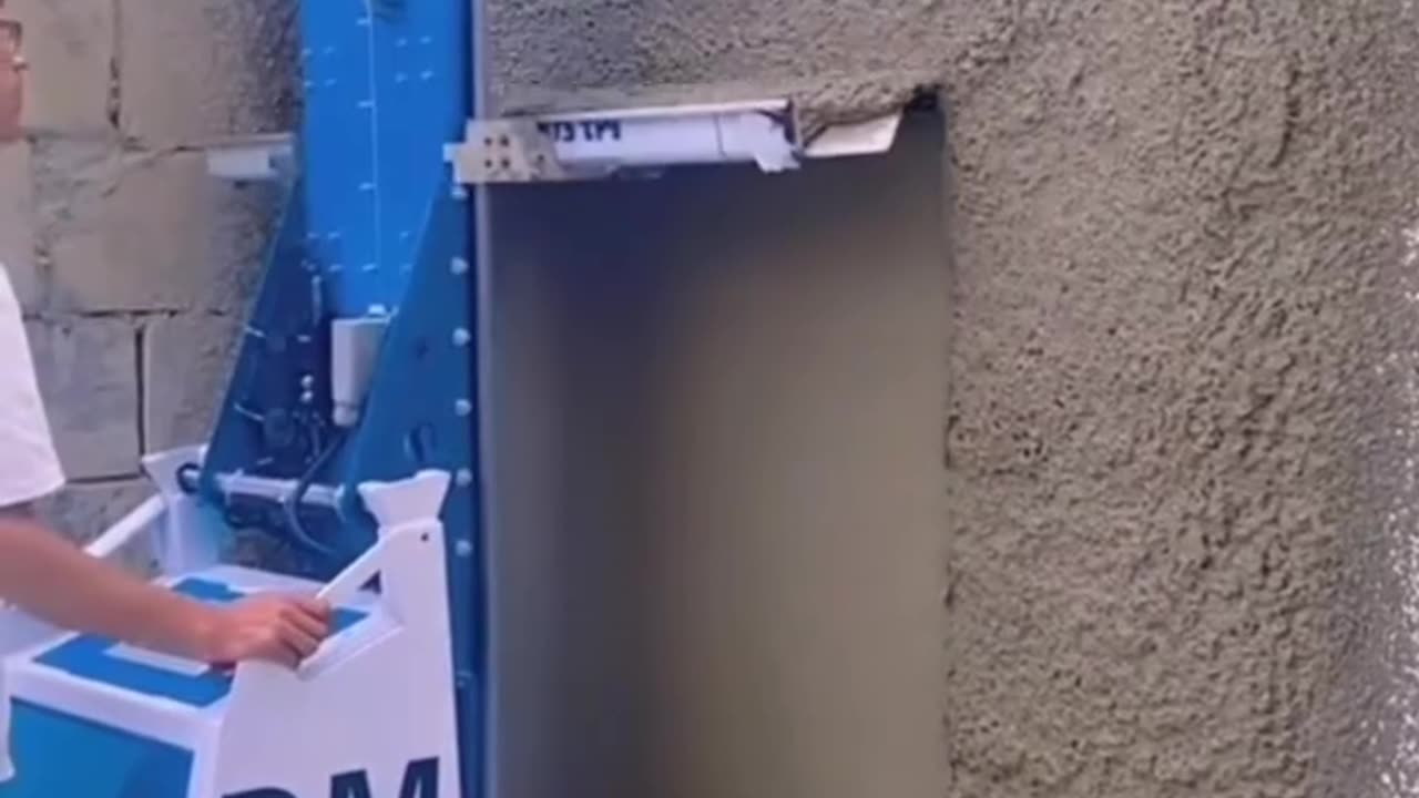 This wall plastering machine is a game changer!