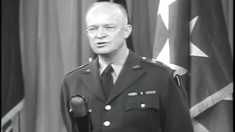 GEN DWIGHT D EISENHOWER ADDR... - GEN DWIGHT D EISENHOWER ADDRESS PRESS, PENTAGON, DC - 111-adc-8624