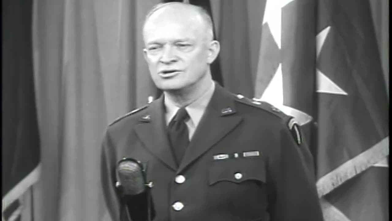 GEN DWIGHT D EISENHOWER ADDR... - GEN DWIGHT D EISENHOWER ADDRESS PRESS, PENTAGON, DC - 111-adc-8624