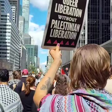 A year ago. "No Queer Liberation without Palestinian Liberation"