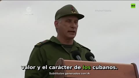 Díaz-Canel homenajea a los militares cubanos asesinados por EE.UU.