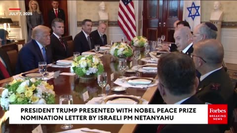 Israeli Prime Minister Benjamin Netanyahu nominates President Trump for NOBEL PEACE PRIZE 🏅