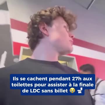 Neal & Senne, Belgian content creators, entered the stadium wearing safety vests