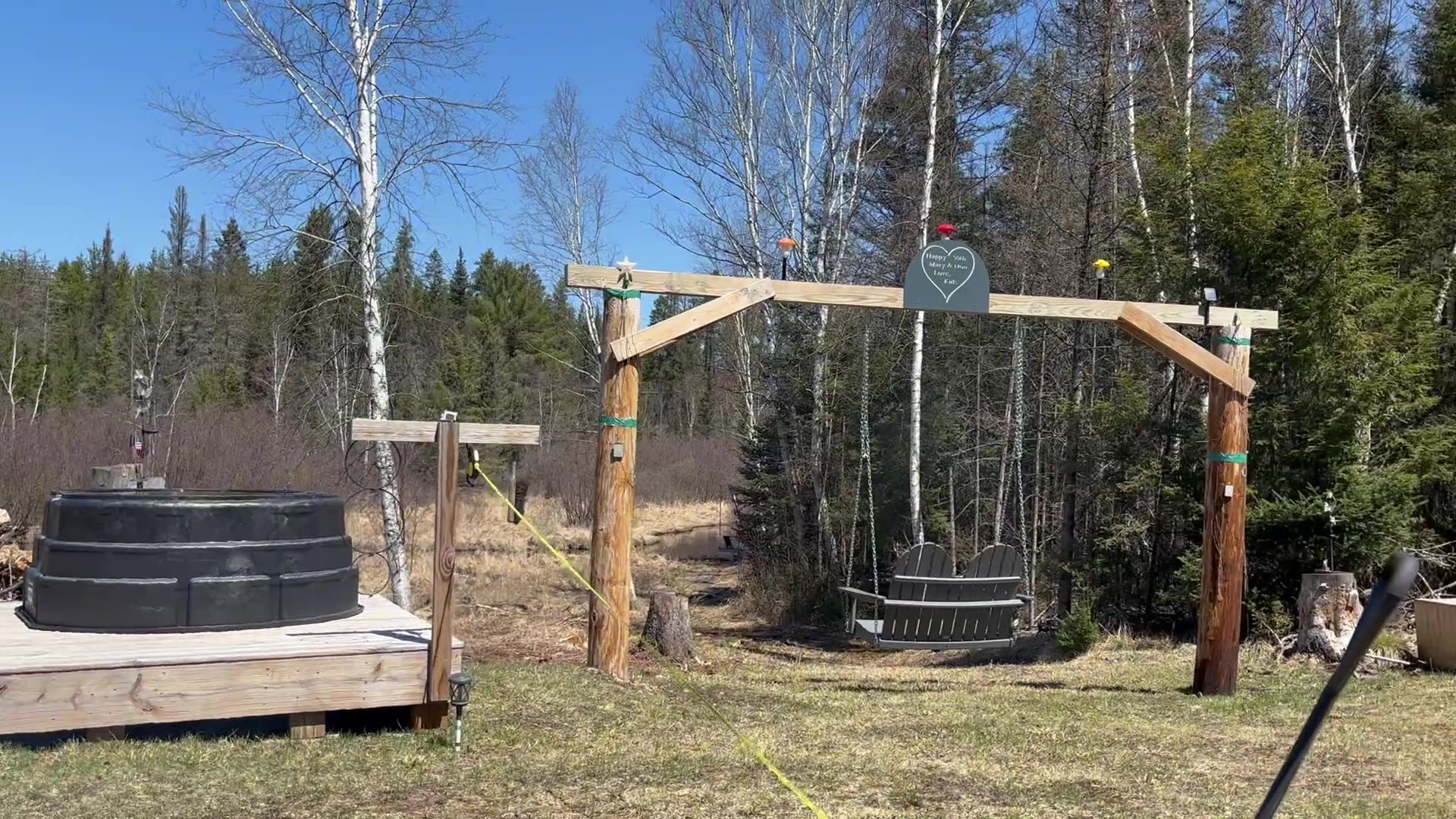 First Campfire at the Off Grid.