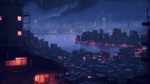 Chill Rain ⛈ Lofi Rainy City Vibes 🌃 Relaxing Rain Sounds & Beats to Study/Unwind