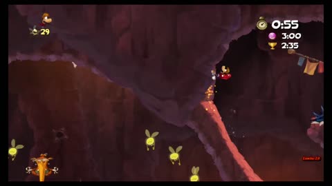 Rayman Origins (PC) (37) Mystical Pique Time Trials - 2 Medals, 3 Electoons