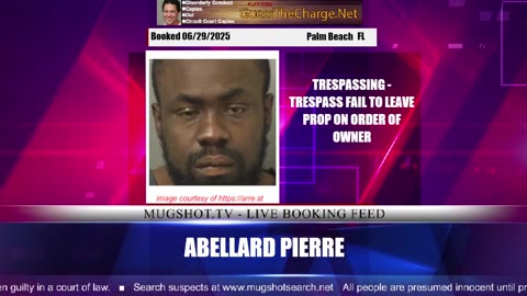 Mugshot TV - Live Arrest Booking Video Stream
