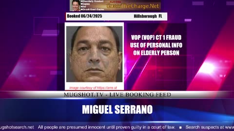 Mugshot TV - Live Arrest Booking Video Stream