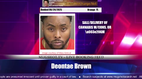 Mugshot TV - Live Arrest Booking Video Stream